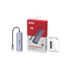 Hub USB-C Unitek H1107K, 3.1, 4 x USB-C, 5 Gbps | PartsPC.pl