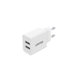 Ładowarka Sieciowa Unitek P1113A-EU 2xUSB-A 12W, biała | PartsPC.pl