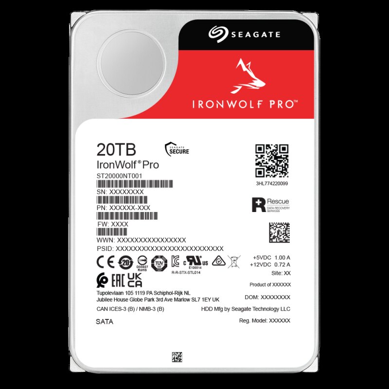 Dysk SEAGATE IronWolf™ PRO ST20000NT001 20TB 3,5" 7200 256MB… | PartsPC.pl
