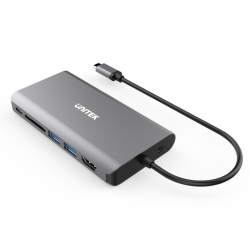 Hub USB-C Unitek D1019B 3.1 8w1, Power Delivery 100W | PartsPC.pl