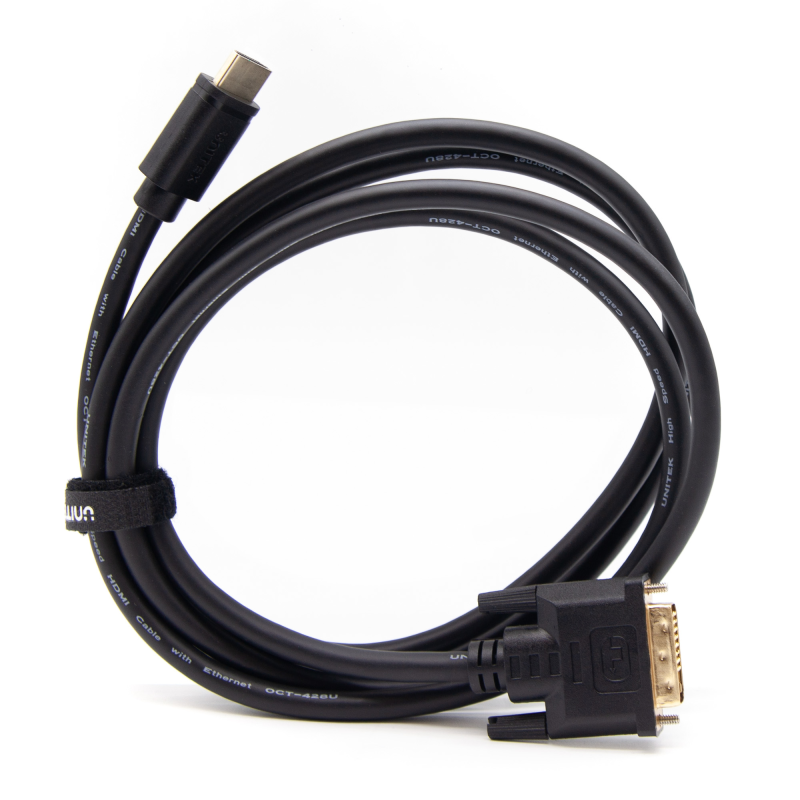 Kabel adapter Unitek C1271BK-2M Dwukierunkowy HDMI - DVI, ka… | PartsPC.pl