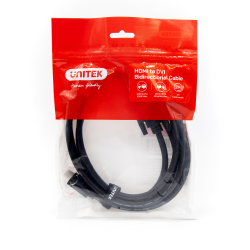 Kabel adapter Unitek C1271BK-2M Dwukierunkowy HDMI - DVI, ka… | PartsPC.pl
