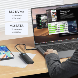 Obudowa na dysk Orico PWDM2-G2-BK-EP M.2 NVMe/SATA 10Gbps cz… | PartsPC.pl