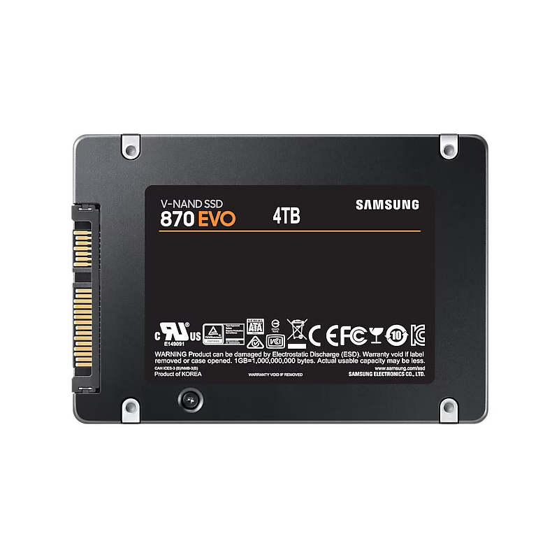 Dysk SSD Samsung 870 EVO 4TB 2,5“ SATA3 (560/530) MZ-77E4T0B… | PartsPC.pl