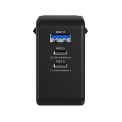 Ładowarka Sieciowa Unitek P1117B 3 porty, PD 65W, GaN, podró… | PartsPC.pl