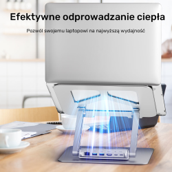 Podstawka pod laptop UNITEK D1109A HUB USB-C, HDMI, 4K, PD 1… | PartsPC.pl