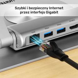 Podstawka pod laptop UNITEK D1109A HUB USB-C, HDMI, 4K, PD 1… | PartsPC.pl