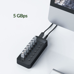 HUB USB-A Orico CT2U3-13AB-EU-BK-BP 13x USB-A 5Gbps BC 1.2 6… | PartsPC.pl