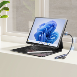 HUB USB-C Unitek H1208B 1xUSB-A 5 Gbps, 3xUSB-A 2.0 alu | PartsPC.pl