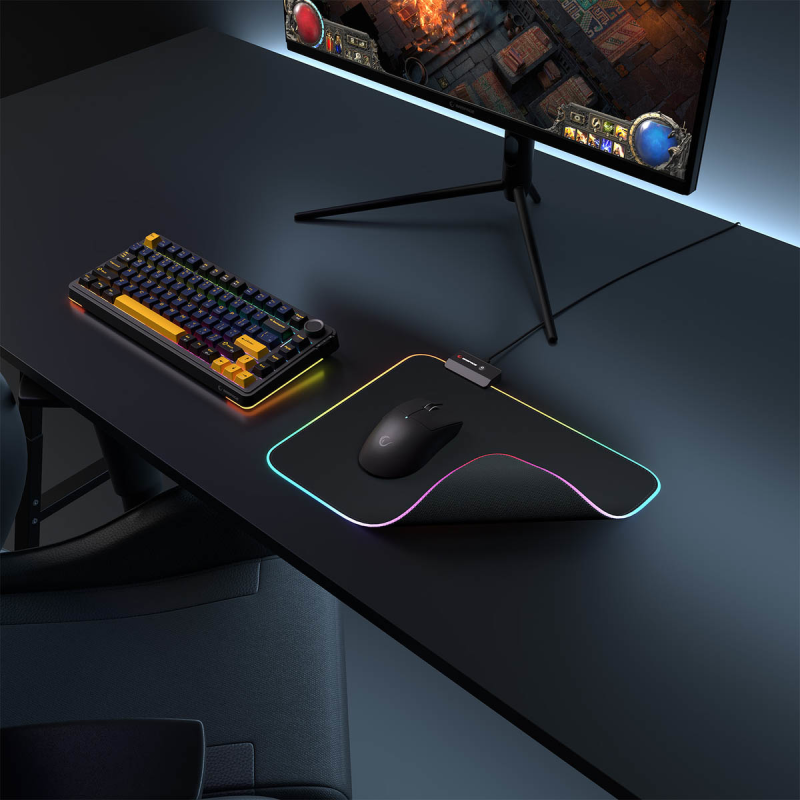 Podkładka pod mysz Rampage MP-23 RGB gamingowa | PartsPC.pl
