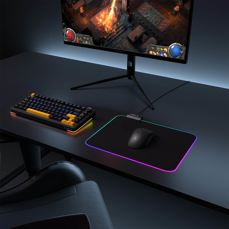 Podkładka pod mysz Rampage MP-23 RGB gamingowa | PartsPC.pl
