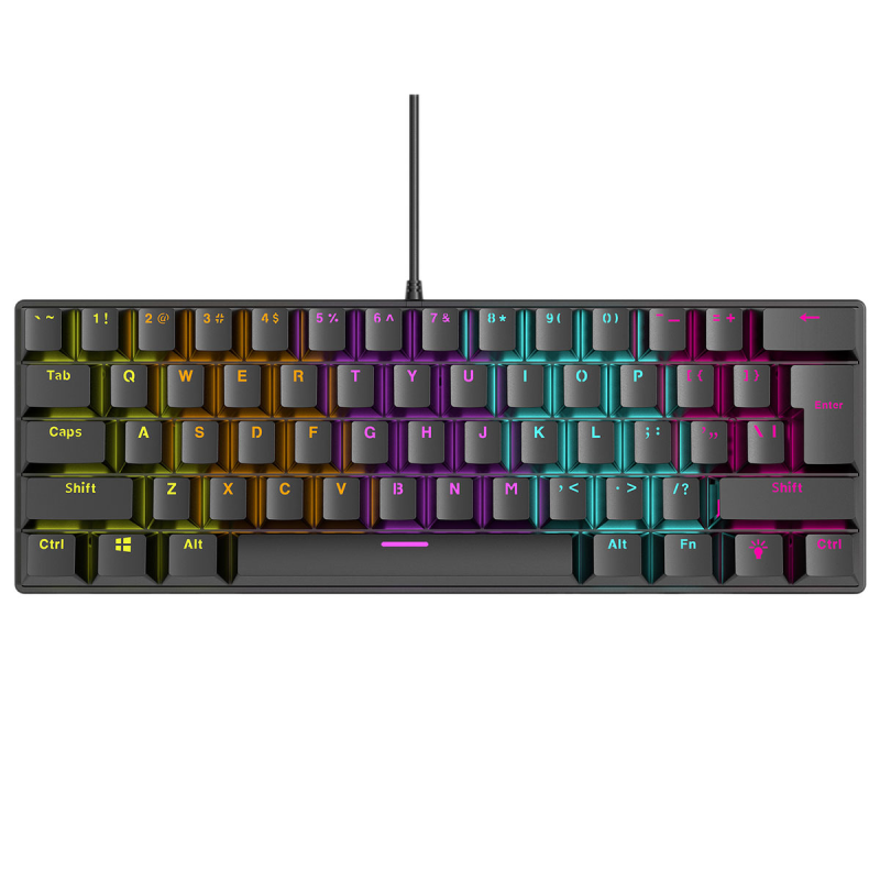 Klawiatura przewodowa Rampage PLOWERK60 gamingowa mechaniczn… | PartsPC.pl