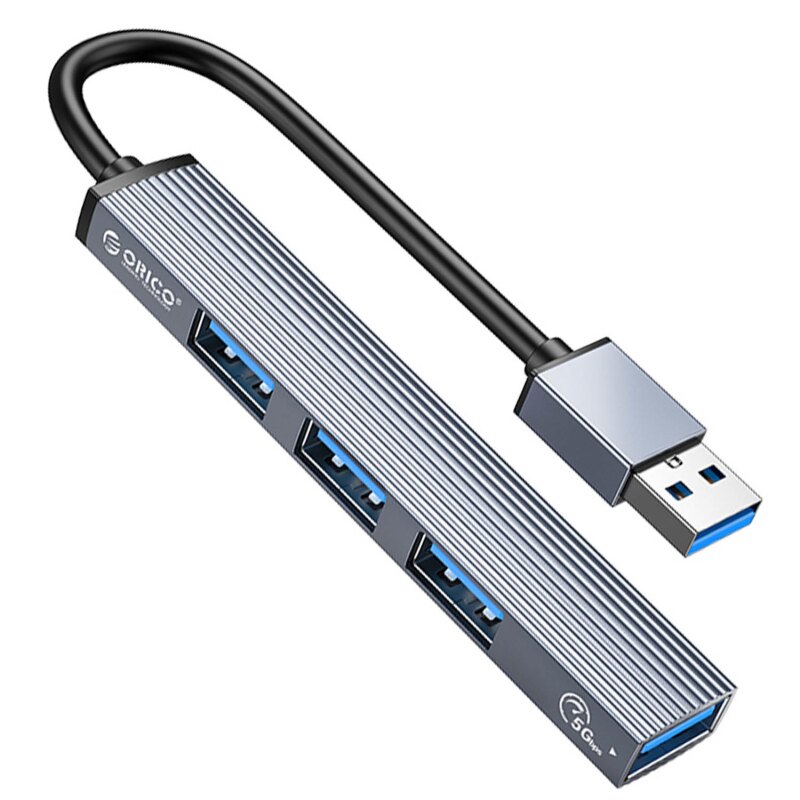 HUB USB-A Orico AH-A13-GY-EP-HW 1xUSB-A 3.1, 3xUSB-A 2.0, 5G… | PartsPC.pl