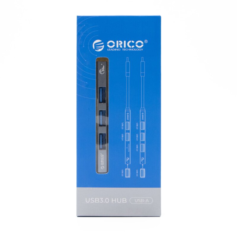 HUB USB-A Orico AH-A13-GY-EP-HW 1xUSB-A 3.1, 3xUSB-A 2.0, 5G… | PartsPC.pl