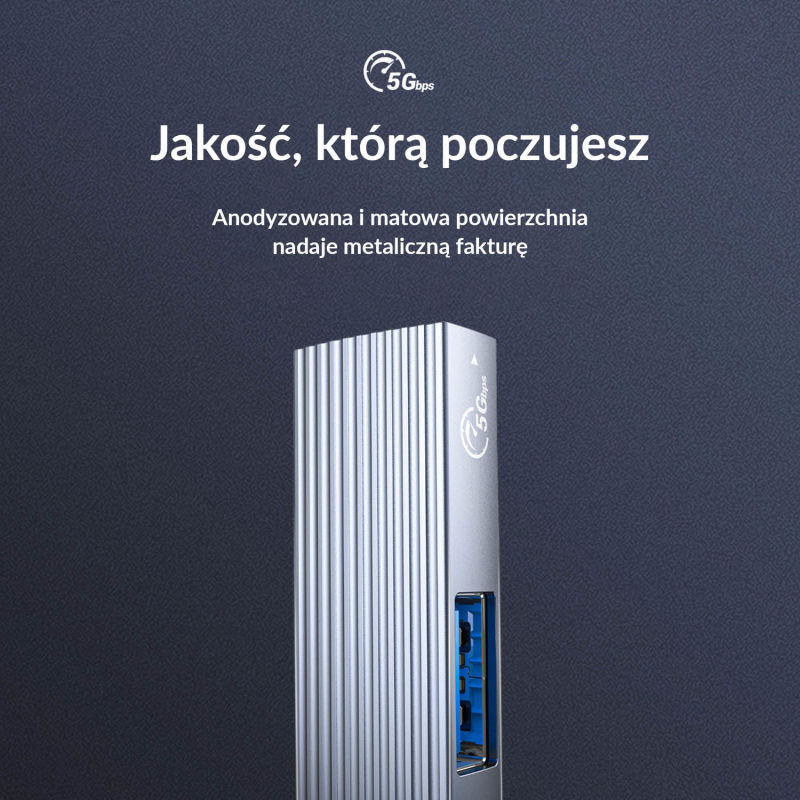 HUB USB-C Orico AH-13-GY-EP-HW USB-A 5Gbps, 3xUSB-A 2.0, alu… | PartsPC.pl