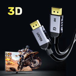 Kabel DisplayPort 1.4 Unitek C1628GY01-1M, 8K@60Hz, 4K@240Hz… | PartsPC.pl