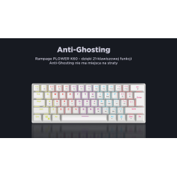 Klawiatura przewodowa Rampage PLOWERK60 gamingowa mechaniczn… | PartsPC.pl