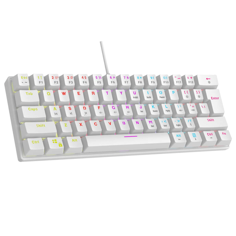 Klawiatura przewodowa Rampage PLOWERK60 gamingowa mechaniczn… | PartsPC.pl