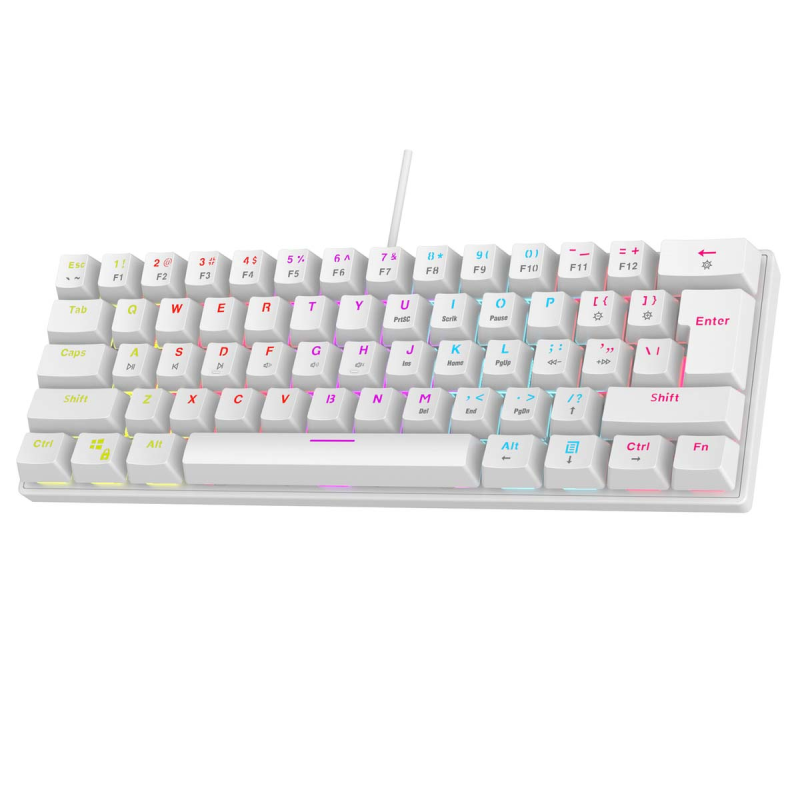 Klawiatura przewodowa Rampage PLOWERK60 gamingowa mechaniczn… | PartsPC.pl
