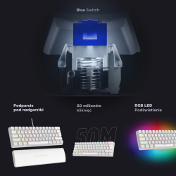 Klawiatura przewodowa Rampage PLOWERK60 gamingowa mechaniczn… | PartsPC.pl