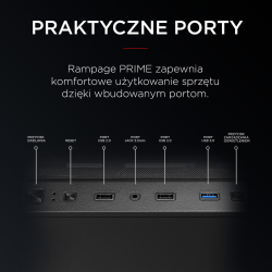 Obudowa Rampage PRIME Mesh 4x wentylator ARGB + hub E-ATX | PartsPC.pl