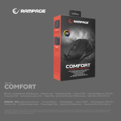 Mysz przewodowa Rampage SMX-G39 Comfort gamingowa, programow… | PartsPC.pl