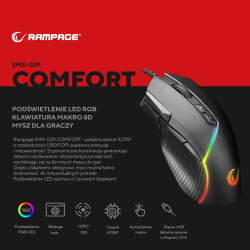 Mysz przewodowa Rampage SMX-G39 Comfort gamingowa, programow… | PartsPC.pl