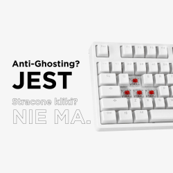 Klawiatura przewodowa Rampage TKL GHOST Huano Red Switch mec… | PartsPC.pl