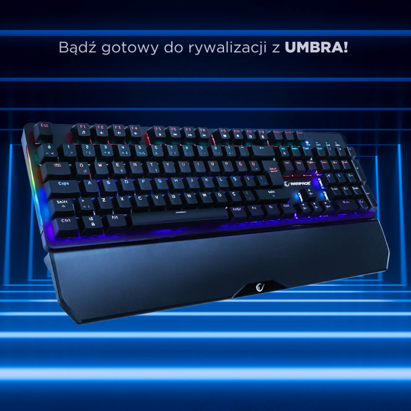 Klawiatura przewodowa Rampage KB-R86 gamingowa mechaniczna U… | PartsPC.pl