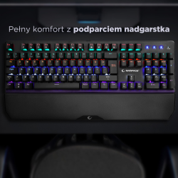 Klawiatura przewodowa Rampage KB-R86 gamingowa mechaniczna U… | PartsPC.pl