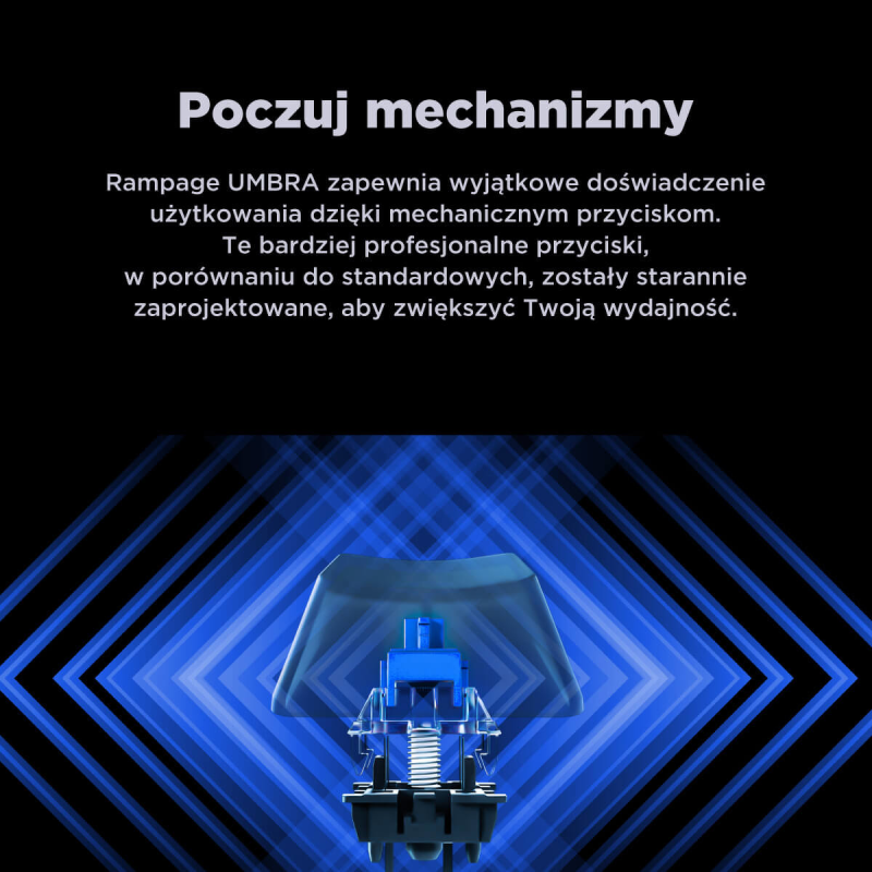 Klawiatura przewodowa Rampage KB-R86 gamingowa mechaniczna U… | PartsPC.pl