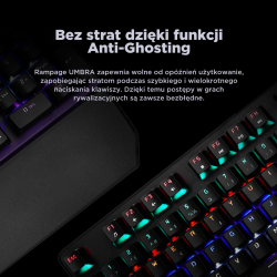 Klawiatura przewodowa Rampage KB-R86 gamingowa mechaniczna U… | PartsPC.pl