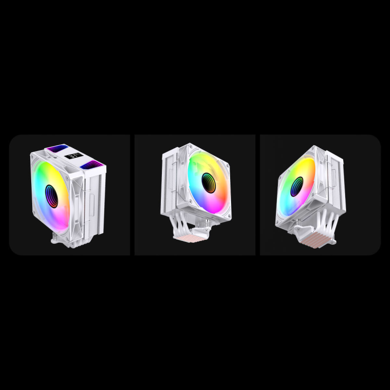 Chłodzenie CPU Rampage OCTAGONC70-WHITE LGA1700/AM5 LCD went… | PartsPC.pl