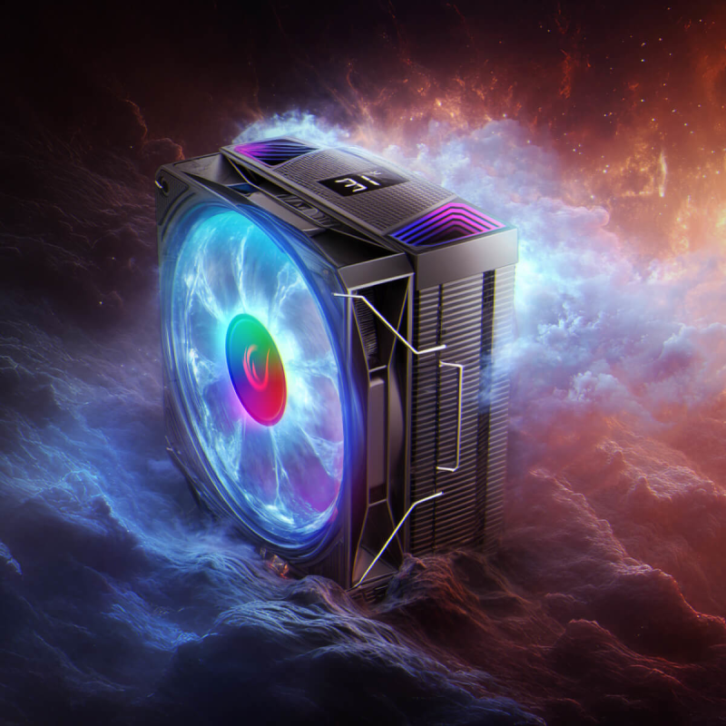 Chłodzenie CPU Rampage OCTAGONC70-BLACK LGA1700/AM5 LCD went… | PartsPC.pl