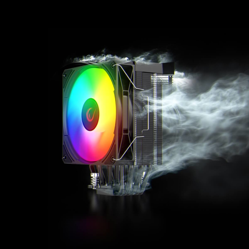 Chłodzenie CPU Rampage OCTAGONC70-BLACK LGA1700/AM5 LCD went… | PartsPC.pl