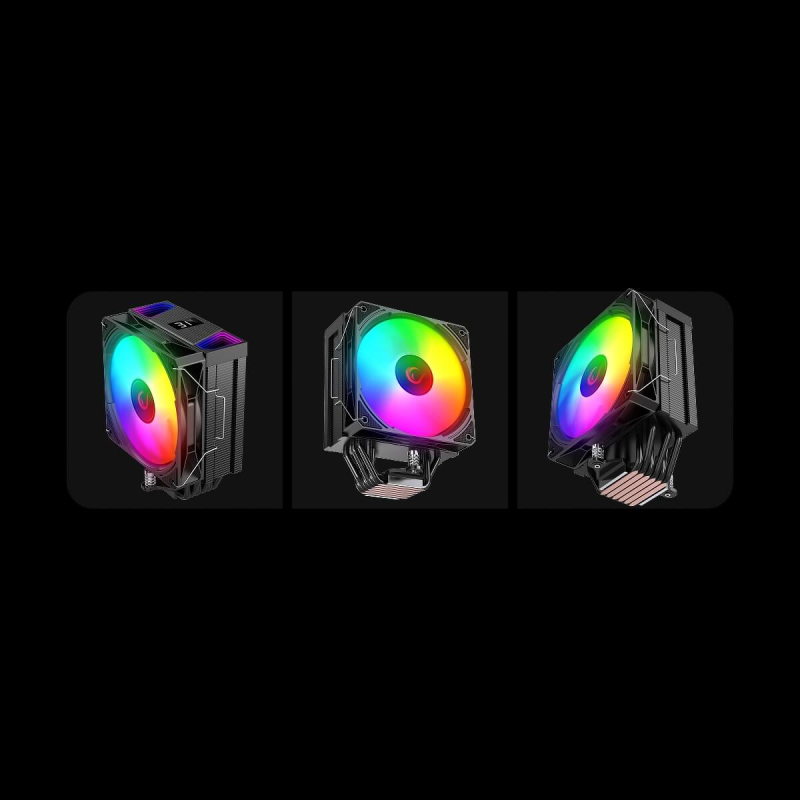 Chłodzenie CPU Rampage OCTAGONC70-BLACK LGA1700/AM5 LCD went… | PartsPC.pl