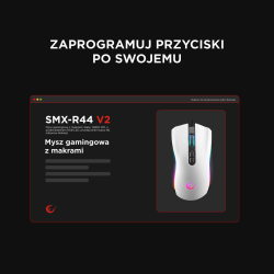 Mysz przewodowa Rampage SMX-R44V2 gamingowa 12800 DPI RGB LE… | PartsPC.pl