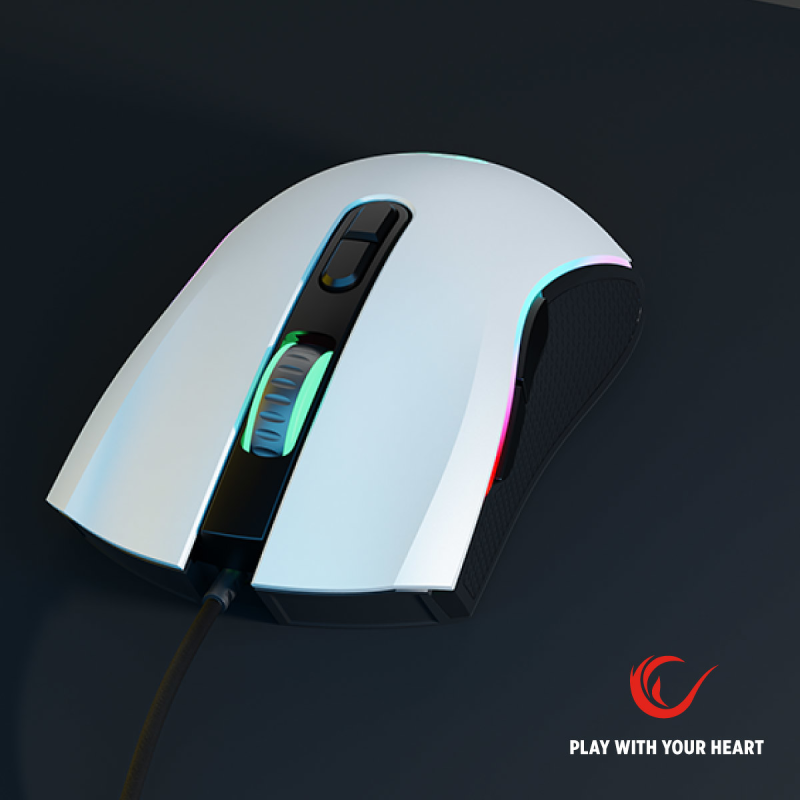 Mysz przewodowa Rampage SMX-R44V2 gamingowa 12800 DPI RGB LE… | PartsPC.pl
