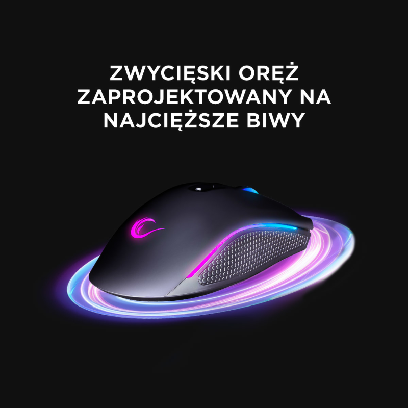 Mysz przewodowa Rampage SMX-R44V2 gamingowa 12800 DPI RGB LE… | PartsPC.pl