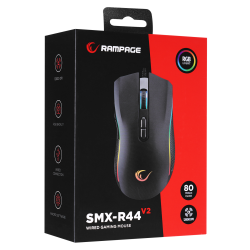 Mysz przewodowa Rampage SMX-R44V2 gamingowa 12800 DPI RGB LE… | PartsPC.pl