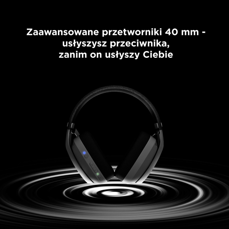 Słuchawki z mikrofonem Rampage BLITZ gamingowe, bezprewodowe… | PartsPC.pl
