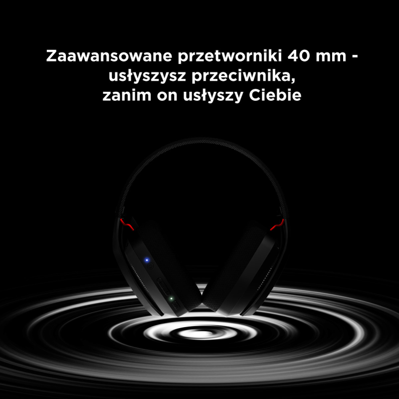 Słuchawki z mikrofonem Rampage BLITZ gamingowe, bezprewodowe… | PartsPC.pl