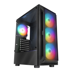 Obudowa PC Rampage SHIVA z oknem 4x wentylator 120mm Rainbow… | PartsPC.pl