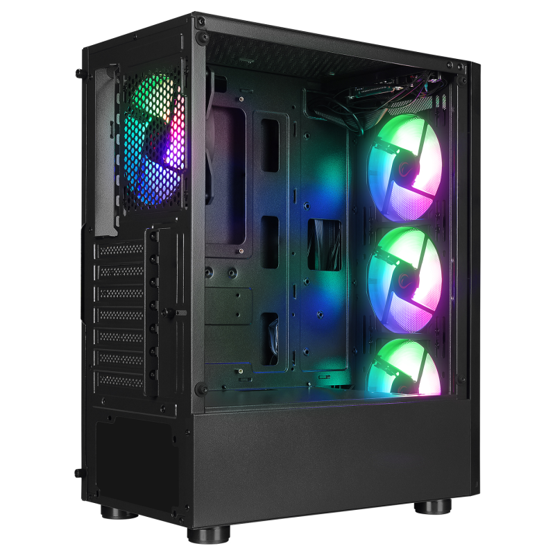 Obudowa PC Rampage SHIVA z oknem 4x wentylator 120mm Rainbow… | PartsPC.pl