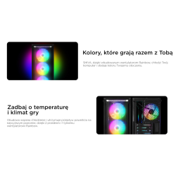 Obudowa PC Rampage SHIVA z oknem 4x wentylator 120mm Rainbow… | PartsPC.pl