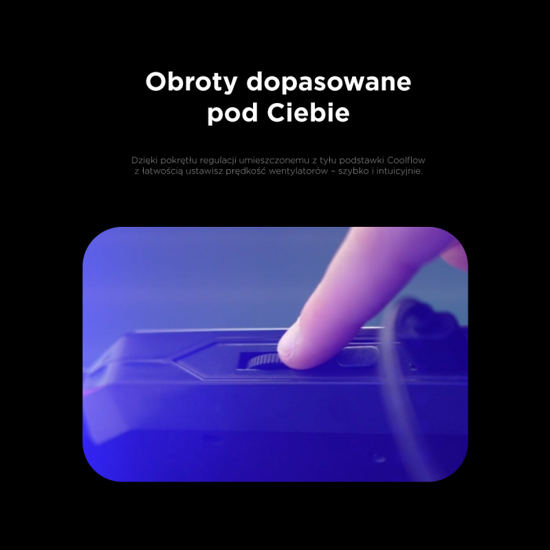 Podstawka chłodząca Rampage S47 pod laptop 12-17" COOLFLOW R… | PartsPC.pl