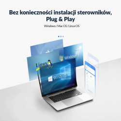 Hub USB-A Orico PAPW4A-U3-015-BK-BP 4x USB-A 3.0 5Gbps czarn… | PartsPC.pl