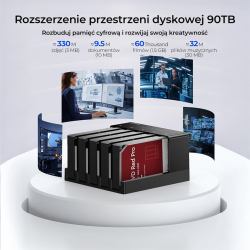 Stacja klonująca Orico 6558US3-C-EU-BK-BP 5x SATA 3,5 / 2,5'… | PartsPC.pl