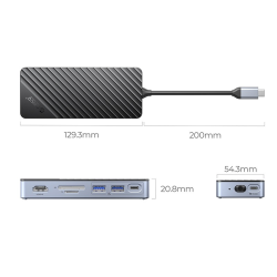 HUB USB-C z obudową na dysk Orico OM28P-G2-BK-EP M.2, 10 Gbp… | PartsPC.pl