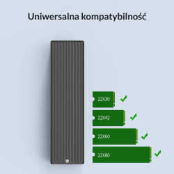 Obudowa na dysk Orico M2PV-C3-BK-BP-HW M.2 NVMe SSD 10Gbps U… | PartsPC.pl